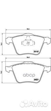 Колодки тормозные ford/volvo S-MAX/S60/S80/V70