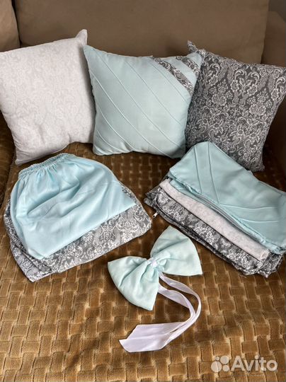 Детское постельное в круглую овальную кроватку