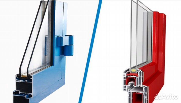 Окна пластиковые и алюминиевые