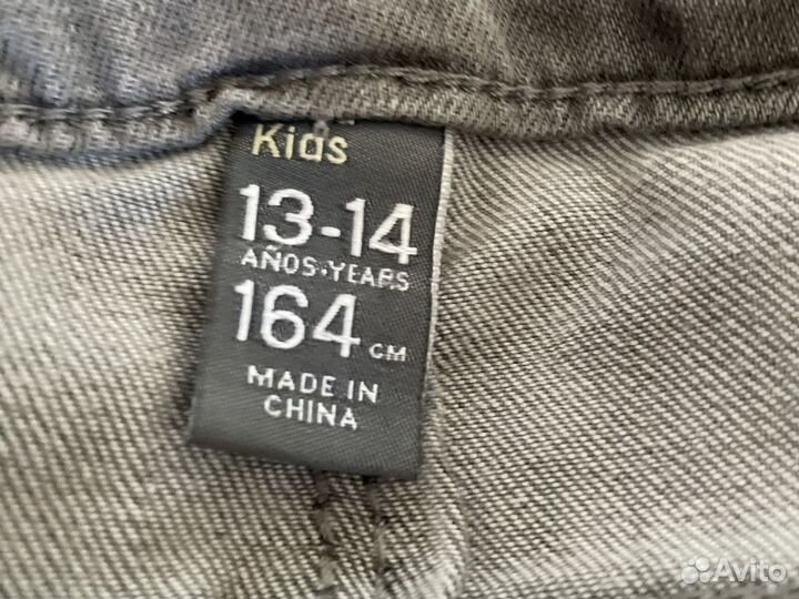 Джинсы zara для девочки рост 164 см