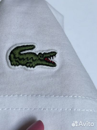 Футболка мужская lacoste оригинал M / L белая