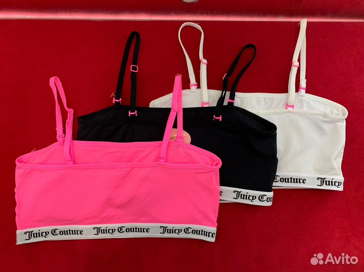 Набор топов Juicy Couture Girl's 3-Pack Bra