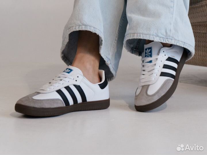 Кроссовки Adidas Samba White Black OG