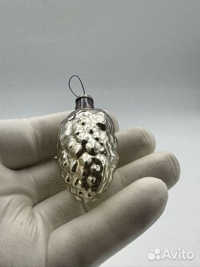 Елочные игрушки СССР шишка (387)