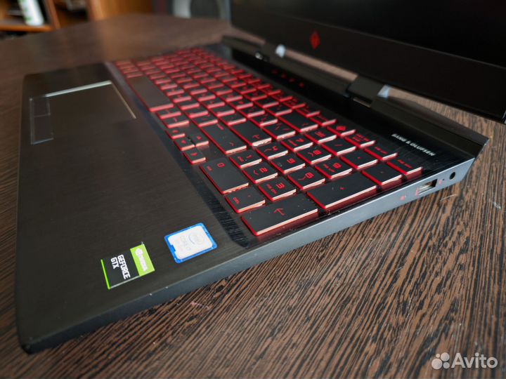 Игровой HP Omen 15, i7-9750h, gtx 1660ti