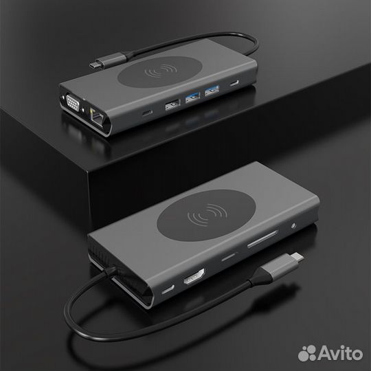 USB Хаб type-c на MacBook 13в1 bronka