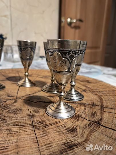 Серебряные рюмки кубачи