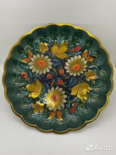 Фруктовница жостово СССР латунь