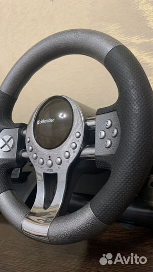 Руль Defender Forsage GTR черный