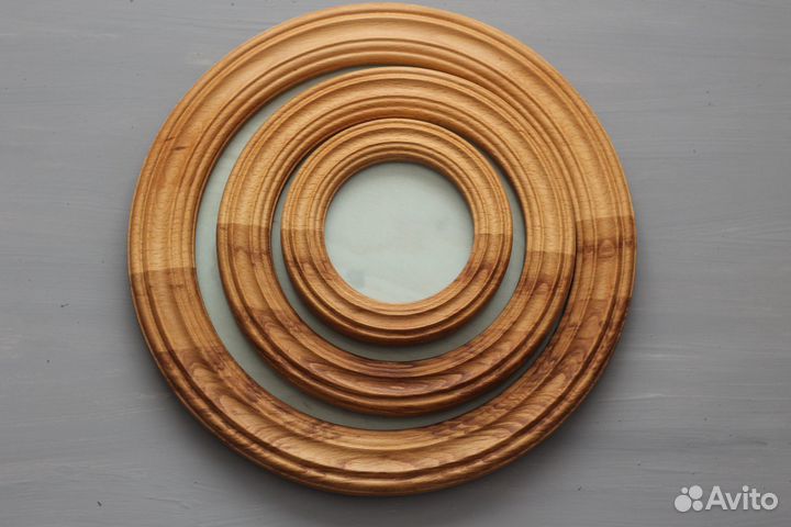 Деревянная рамка для декоративной тарелки