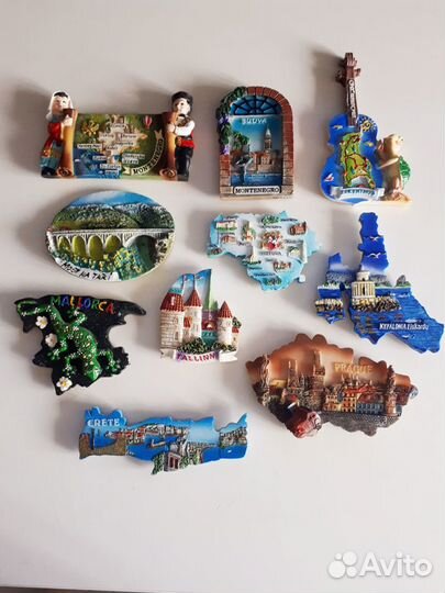 Магниты на холодильник разных стран игорода России