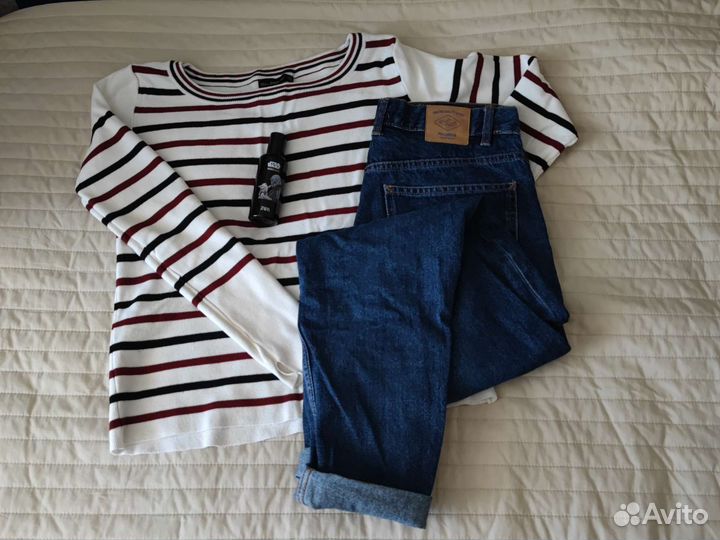 Джинсы mom 42 44 pull bear