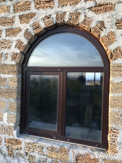 Окна арочные бу