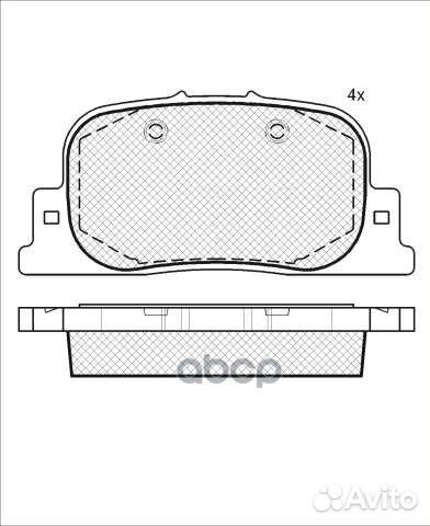 D2187-01 801 00Y02-2187 колодки дисковые з T