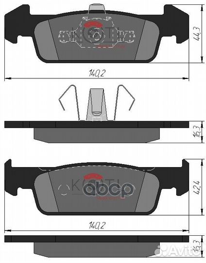 Колодки тормозные передние Logan c 2014- 410605