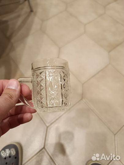 Хрустальная кружка для кваса/пива