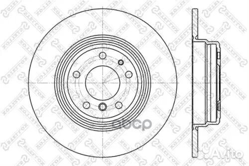 6020-1533-SX диск тормозной задний BMW E38/E31