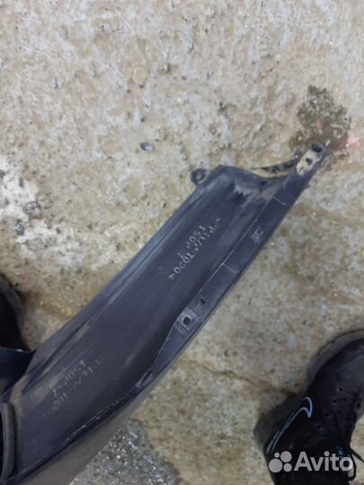 Toyota rav4 юбка заднего бампера