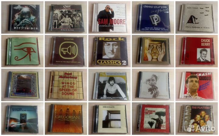 CD (rock, blues, jazz, classic)
