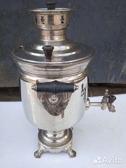 Самовар на дровах, углях старинный