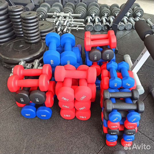 Гантели для фитнеса неопреновые