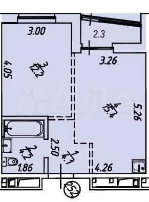 1-к. квартира, 38,2 м², 15/18 эт.