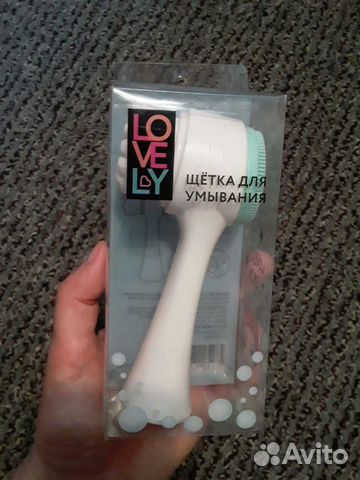Новая щетка для умывания двусторонняя массажер лиц