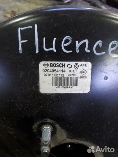 Вакуумный усилитель тормозов Флюенс Меган 3