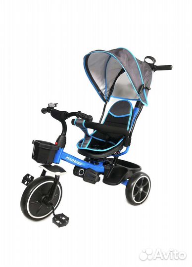 Трехколесный велосипед с ручкой