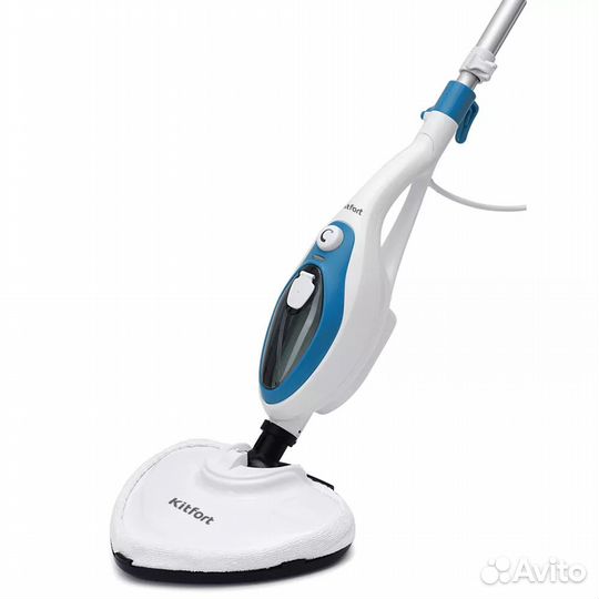 Паровая швабра KitFort кт-1004-1, голубой
