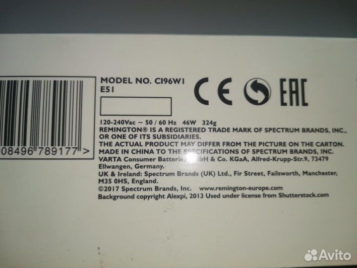 Щипцы Remington CI96W1