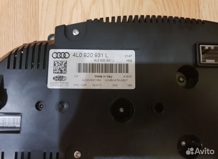 Панель приборов рестайл бензин Q7 4L 4L0920931L