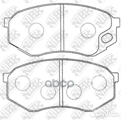 Колодки тормозные дисковые передние NiBK PN3349