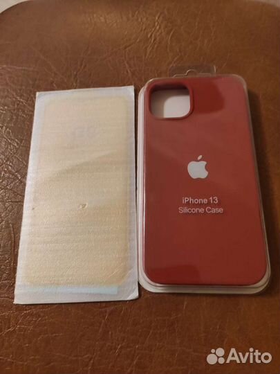 Чехол+стекло для IPone 13 с мягкой подкладкой