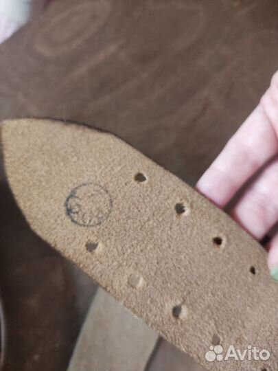 Ремень кожаный офицерский