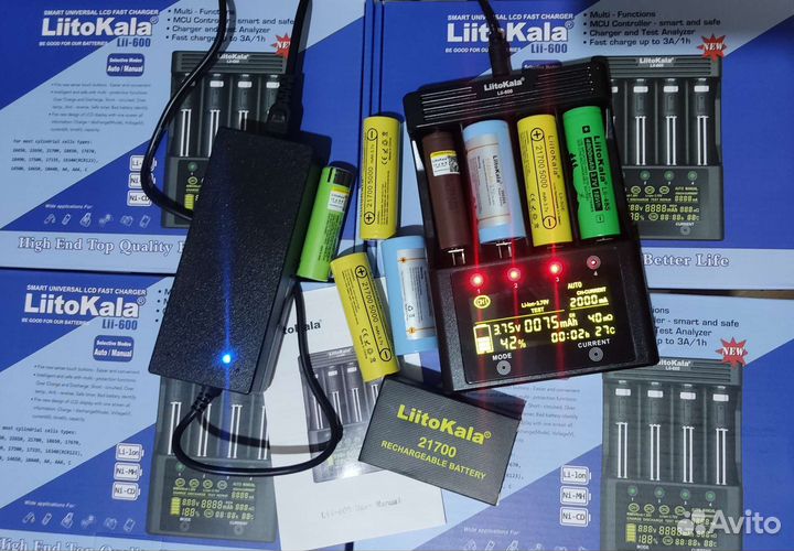 Зарядное устройство Liitokala lii 600 3А 21700