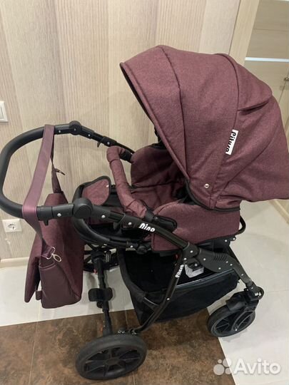 Коляска 2 в1 Pituso Nino короб + прогулка Purple +