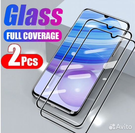 Защитное стекло 10D для Xiaomi Redmi 8A 2 шт