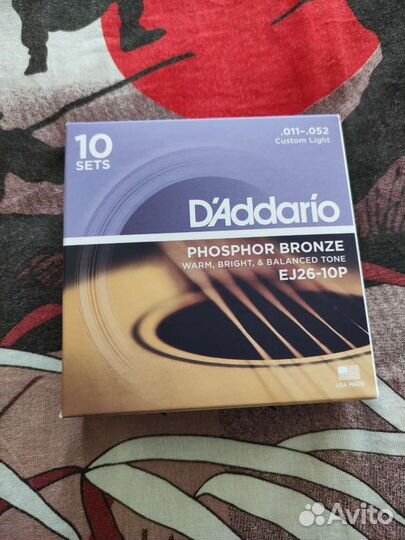 Струны EJ16, EJ17 Daddario