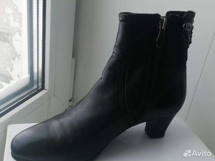 Ботинки жен наткожа, весна-осень на змейке 36 р