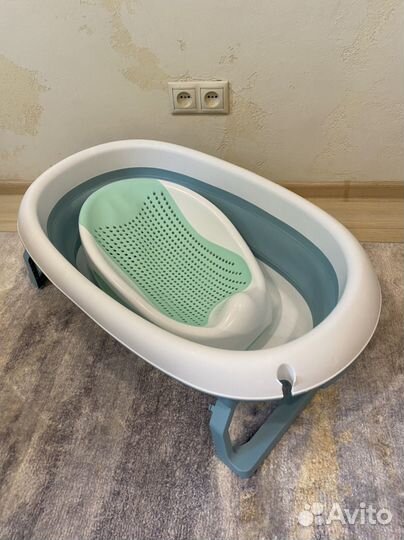 Детская складная ванночка + горка для купания