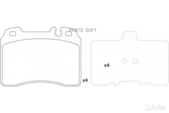 Колодки торм.пер. mercedes W201 E2,5i 16V 91-93/W124 280/300/320/400/420/500E 89-93 PN31022