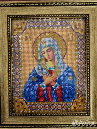Икона вышитая бисером