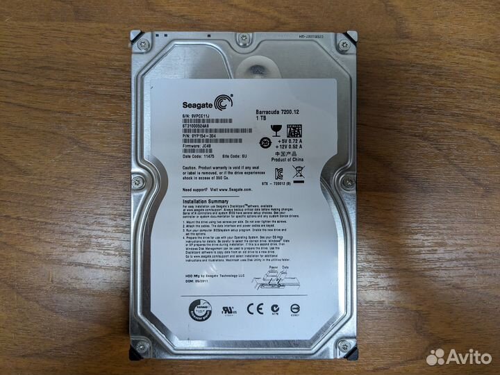 Жесткий диск 1 тв Seagate Desktop ST31000524AS