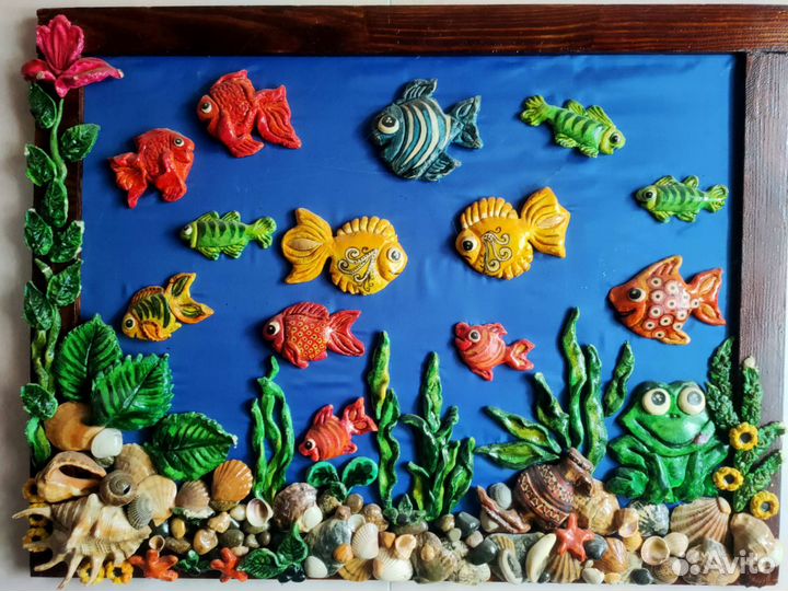 Картина из соленого теста.Ручная работа