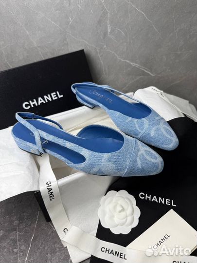 Туфли слингбэки chanel
