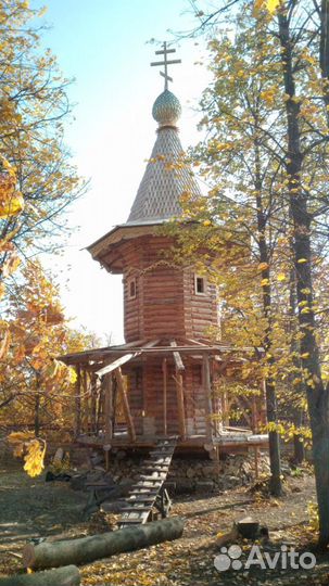 Срубы домов, бань, беседок, часовен, церквей