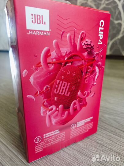Колонка беспроводная JBL clip 4 Red