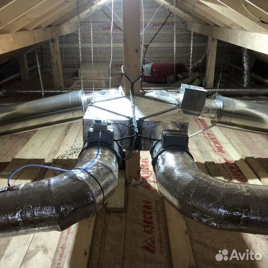 Монтаж вентиляции частного дома