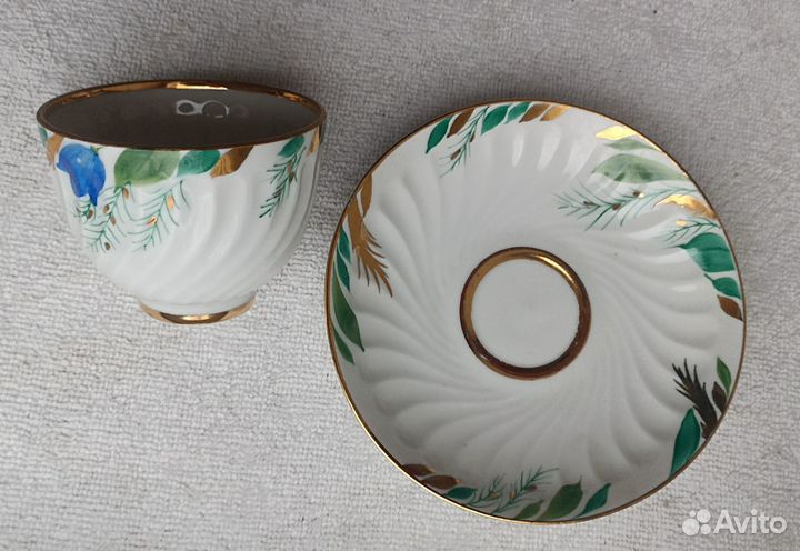 Кофейная пара из сервиза колокольчик лфз внегр Раз